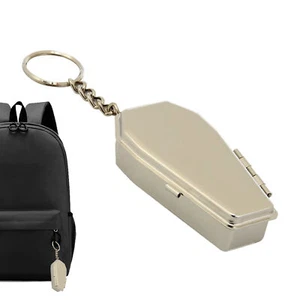 Mini Portable Ashtray Keychain Travel Ashtray Smell Proof Pocket Ash Tray w/ Lid - Picture 1 of 7