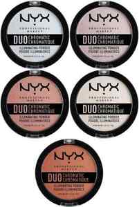 New NYX cosmetics Duo Chromatic Illuminating Powder Choose your color Free Ship
