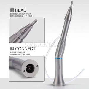 Dental Surgical Operation Low Speed Handpiece 20 Degree Straight Head USA - Picture 1 of 41