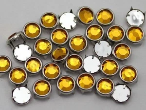6mm Gold Topaz CH16 Gemagic Rhinestones Size 30 - 100 PCS - Picture 1 of 4