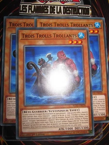 YU-GI-OH! COM PLAYSET (LOT DE 3) TROIS TROLLS TROLLANTS FLOD-FR030 NEUF ED 1 FR - Picture 1 of 1