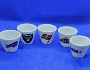 NFL Mini Cups Gumball Machine Shot Glasses Collectibles Mixed Lot of 13 - Picture 1 of 4