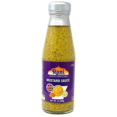Tarro de vidrio para salsa de mostaza india Rani de 7 oz (200 g) Foto 1 de 4