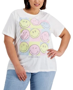 MSRP $29 Grayson Threads Black Trendy Plus Size SmileyWorld T-Shirt Size 2X - Picture 1 of 1