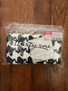 Thirty-One ThirtyOne Gifts All About Benjamins Wallet - NEW Houndstooth Pebble - Picture 1 of 1