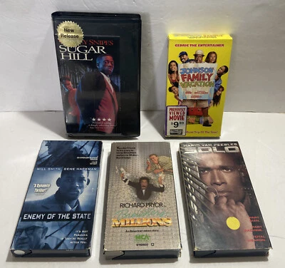 Black African American VHS Lot Enemy Of The State Sugar Hill Brewsters Million, - Image 1 of 4