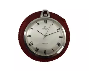 Omega DeVille 131-1746 Pocket Watch Stainless Steel Mint Fob Pouch c. 1972 - Picture 1 of 16