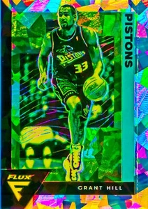 Grant Hill 2020-21 Flux Basketball Fanatics Silver Cracked Ice Prizm Card #199 - Picture 1 of 2