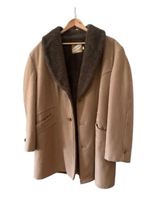 Men's Weathercaster Vintage Trench Coat, Size 46, Beige - Picture 1 of 9