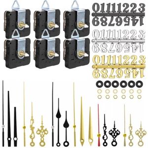 6Set Quartz Wall Clock Movement Mechanism DIY Replacement Hands Repair Tool Kit - Picture 1 of 15