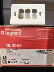 PLACCA 3 MODULI BIANCO MOLVENO - Foto 1 di 1