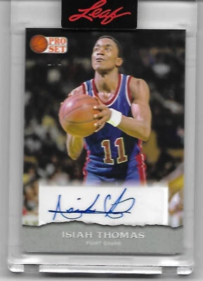 ISIAH THOMAS 2022 Leaf Pro Set 1 Signature LAST 1 Autograph Auto SP Card 2/2 - Image 1 of 2