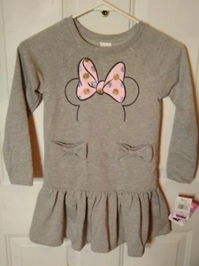 NWT Minnie Mouse túnica gris con leggings de Disney talla 6 - Imagen 1 de 4