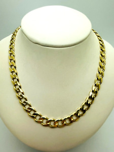 9ct Yellow Solid Gold Curb Chain – 6.2mm – 23"