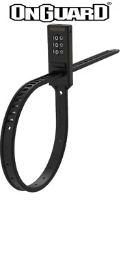 OnGuard 8078 Stainless Steel Zip Lock 3-digit Combination Black ~22 inches - Image 1 of 2