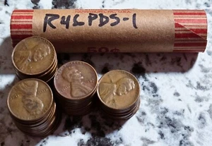 1 Roll Of 1946 P D & S U.S. Lincoln Wheat Pennies R46PDS-1 - Picture 1 of 3