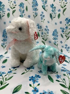 Ty Beanie Baby and Buddy Set of 2 “Spring” Easter Bunny Rabbits - Picture 1 of 3