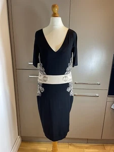 D Outdoor Designer Kleid Größe L schwarz (strukturierte Details auf beiden Seiten) - Bild 1 von 12