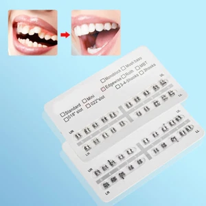 10 Packungen Metall Zahn Zähne Kieferorthopädie Brackets Zahnspange Mini mit Haken HAO - Bild 1 von 12