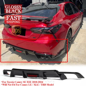 For Toyota Camry SE XSE 18-24 V Style Painted Rear Bumper Lip Diffuser Splitter - Bild 1 von 8