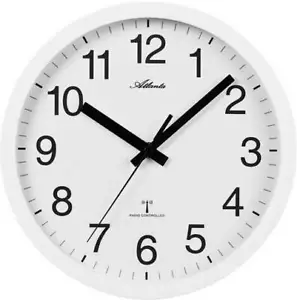 Reloj de Pared Radiocontrol, Blanco, Ø 25CM - Atlanta - 4496/0 - Imagen 1 de 1