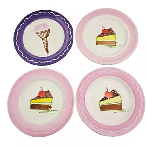 Artículos para el hogar Sonoma Italia postre en relieve 8 3/4” platos de almuerzo para ensalada - Juego de 4 - Imagen 1 de 19