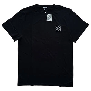 T-shirt uomo LOEWE anagramma logo ricamato - nera - L Large - prezzo consigliato £370 - nuova con etichette - Foto 1 di 14