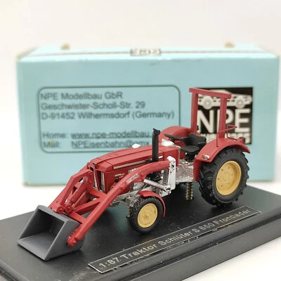 NPE 1:87 scale tractor Strueter S 650 front loader resin simulation model - Image 1 of 4