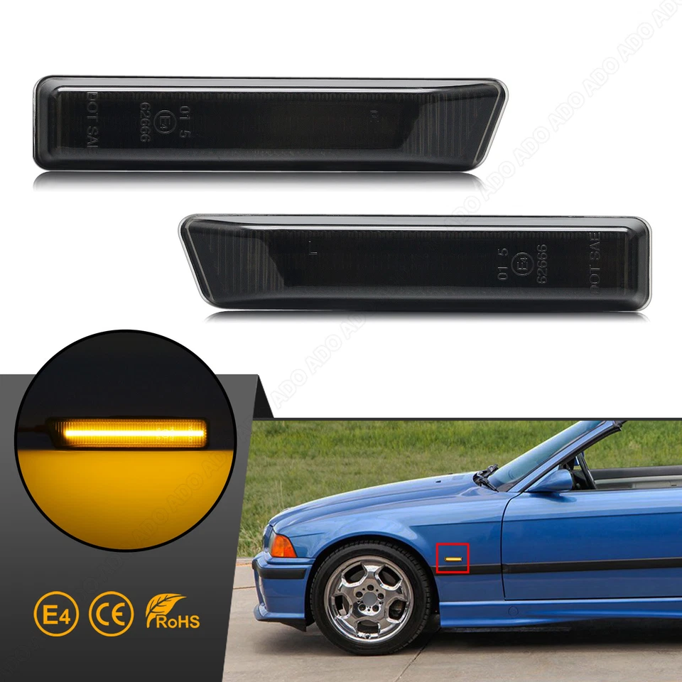2x Led Seitenblinker Blinker für BMW 3er E36 Facelift FL | ab.1997-1999 | X5 E53 - Bild 1 von 4
