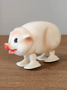 Vintage MADE IN HONG KONG Toy Ramp Walker - Farm Pig 1960's Collectible - Picture 1 of 11