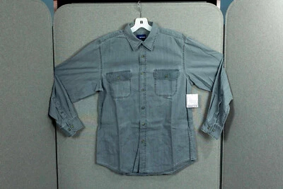 NWT Basic Editions Easy Care Mens Long Sleeve Button Up Shirt Size Medium - Image 1 of 4