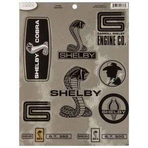 Carroll Shelby Metallic Stickerbogen - 9 Sticker - Bild 1 von 1