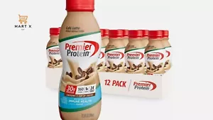 Premier Protein Shake, Café Latte, 30G Protein, 1G Sugar, 11.5 fl oz, 12-Pack - Picture 1 of 5