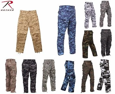 Rothco Military Camouflage BDU Army Fatigue Tactical Camo Pants (Choose Sizes) - Image 1 of 2