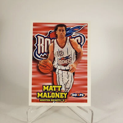 1997 Hoops #61 Matt Maloney Houston Rockets - Image 1 of 2