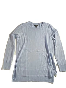 J.Crew Sweater Women's XS Crew Neck Long Sleeve Wool Side Slits with Ties G1105 - Picture 1 of 11