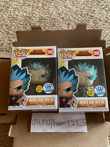 x2 Funko Pop Infinite Deku con Eri #1008 Brillo en la Oscuridad Totalmente Nuevo Envío Ahora - Imagen 1 de 5