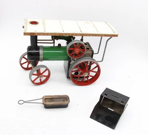 F Vintage Mamod T.E.1A Steam Traction Engine W/h Fire Tray Cover No steering Rod - Picture 1 of 11