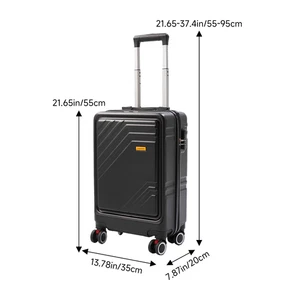 Travel Suitcase with Combination Lock with 360-Degree Spinner Wheels - Picture 1 of 16