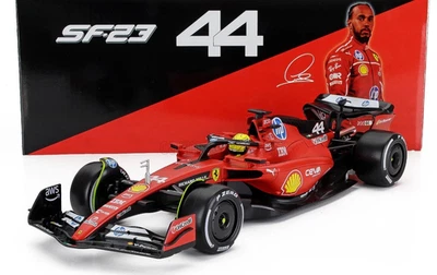 FERRARI F1 SF23 #44 TEST FIORANO 2025 HAMILTON 1/18 BURAGO 18-16812H - Photo 1/4