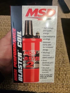 8202 MSD Ignition Coil - Blaster 2 - Red - Picture 1 of 2