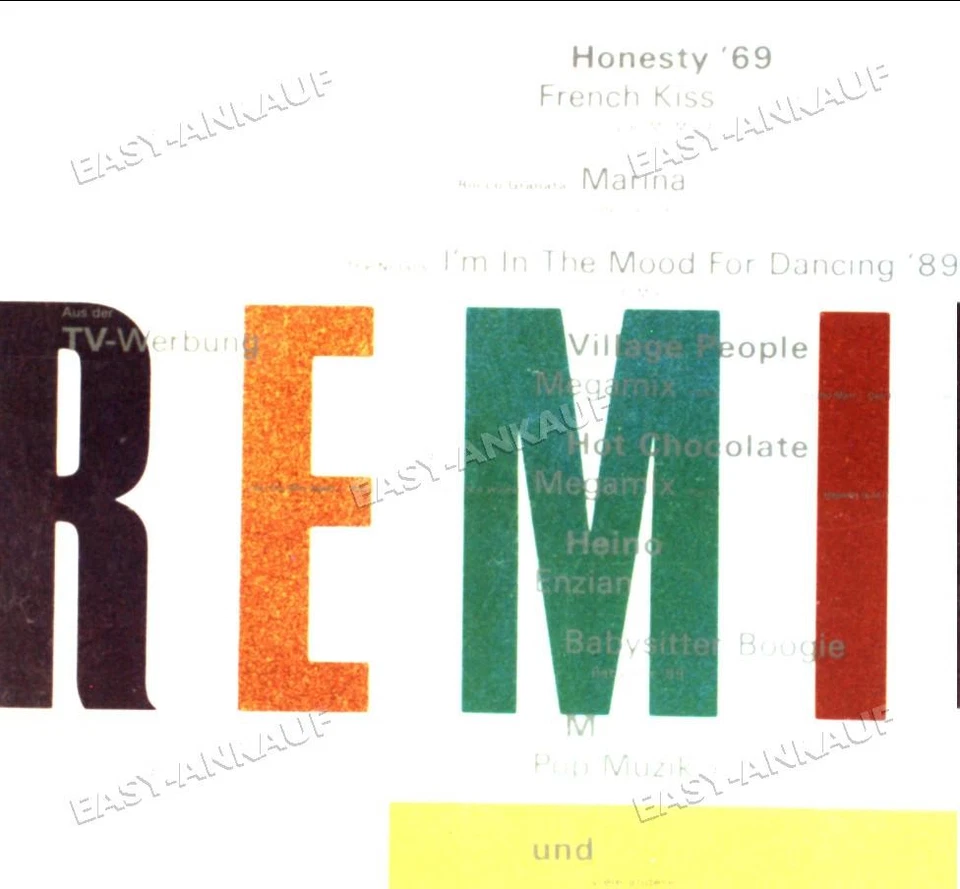 Honesty 69, The Nolans, Village People, M, Ralf Bendix.. - Remix (1989, ... . - Bild 1 von 1