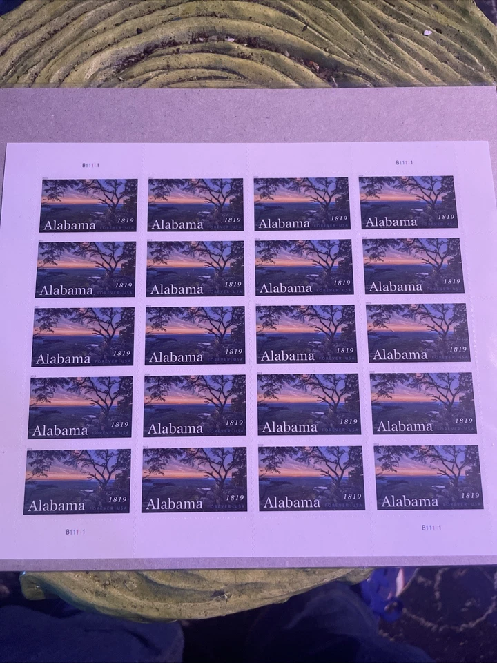 #5360 ALABAMA STATEHOOD FOREVER STAMP MINT SHEET. F-VF NH. - Image 1 of 1