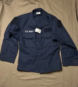 US Navy Coat 2POC Size Small-Short Flame-Resistant Blue Class 1 USN - Picture 1 of 7