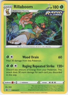 Rillaboom Promo SWSH: Sword & Shield Promo Cards SWSH277 LP - Image 1 of 2