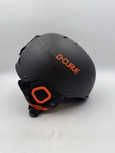 NEW With DEFECTS READ D CURVE Black S-731 Helmet Large Snowboarding - Picture 1 of 16