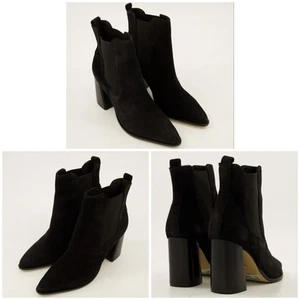 AREZZO Classic Women’s Black Ravenna Heeled Ankle Boots - Size UK5.5 - US 7.5 - Picture 1 of 6