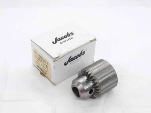 NEW JACOBS 33BA BALL BEARING SUPER DRILL CHUCK 5/64-1/2" 2-13mm CAP 1/2-20 THD - Picture 1 of 7