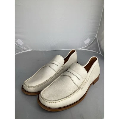 Mocasines Donald Pliner de cuero blancos sin cordones para hombre - talla 12 - nuevos sin caja Foto 1 de 4