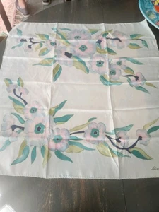 Vintage Floral Alice Landais Paris 100% Silk Scarf 35 In By 35 In - Picture 1 of 3